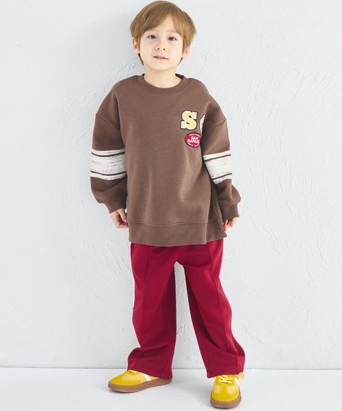 페어마논 키즈 티셔츠 일본 pairmanon 아동복 기모 패치 라인 맨투맨 3컬러