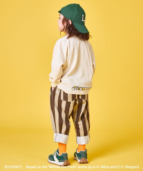 페어마논 키즈 티셔츠 일본 PAIRMANON 디즈니 곰돌이 푸 프린트 긴팔티 3컬러