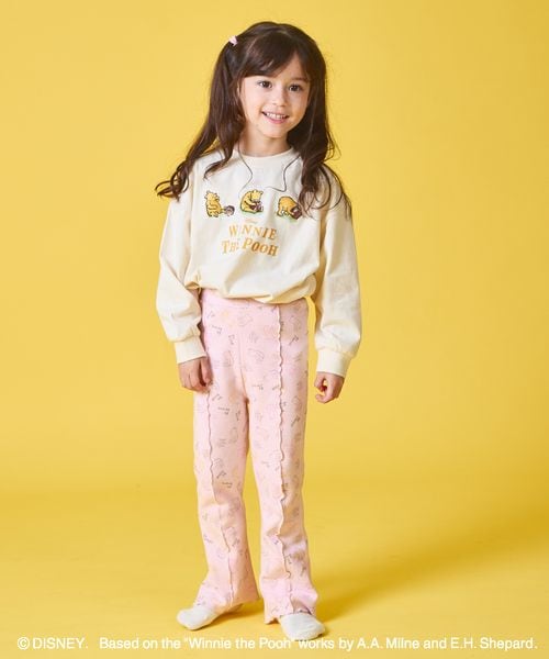 페어마논 키즈 바지 일본 PAIRMANON 디즈니 곰돌이 푸 레깅스 팬츠 2컬러