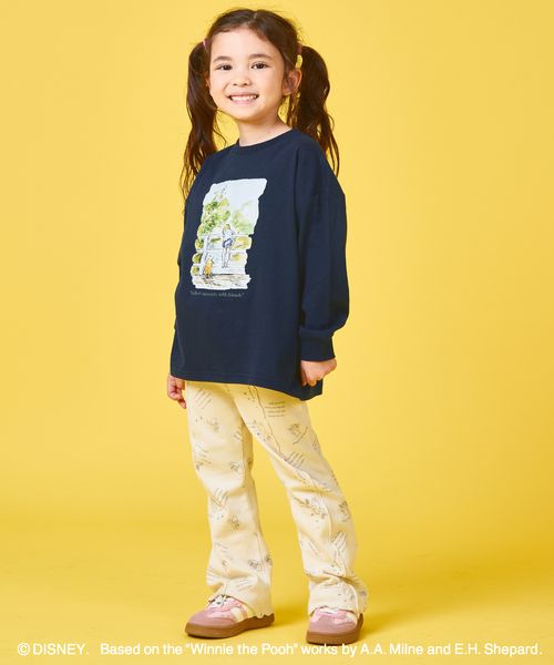 페어마논 키즈 바지 일본 PAIRMANON 디즈니 곰돌이 푸 레깅스 팬츠 2컬러