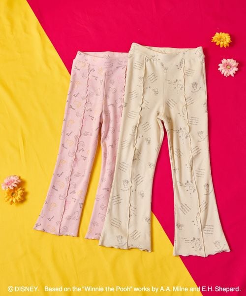 페어마논 키즈 바지 일본 PAIRMANON 디즈니 곰돌이 푸 레깅스 팬츠 2컬러