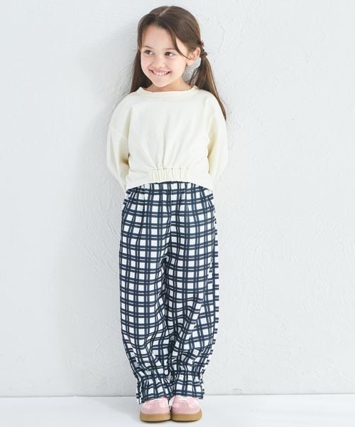 페어마논 키즈 바지 일본 pairmanon 아동복 걸스 여아 체크 무늬 쉐프 팬츠 3컬러