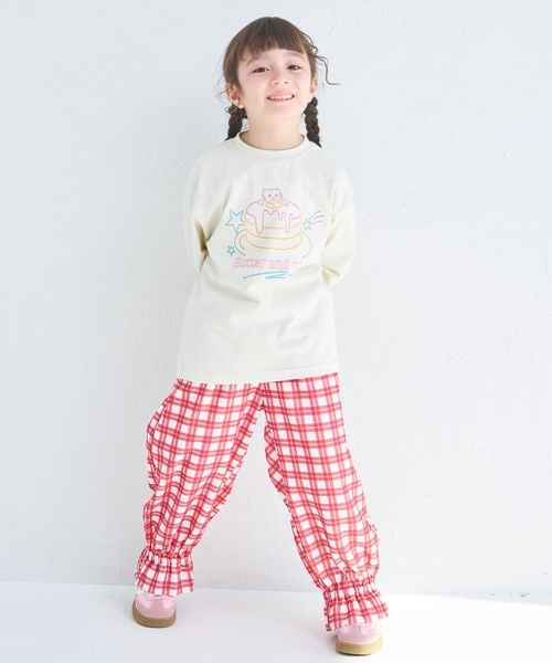 페어마논 키즈 바지 일본 pairmanon 아동복 걸스 여아 체크 무늬 쉐프 팬츠 3컬러