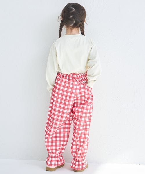 페어마논 키즈 바지 일본 pairmanon 아동복 걸스 여아 체크 무늬 쉐프 팬츠 3컬러