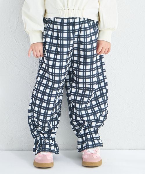 페어마논 키즈 바지 일본 pairmanon 아동복 걸스 여아 체크 무늬 쉐프 팬츠 3컬러