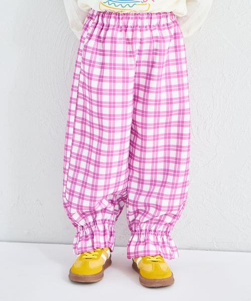 페어마논 키즈 바지 일본 pairmanon 아동복 걸스 여아 체크 무늬 쉐프 팬츠 3컬러