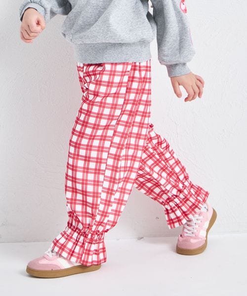 페어마논 키즈 바지 일본 pairmanon 아동복 걸스 여아 체크 무늬 쉐프 팬츠 3컬러