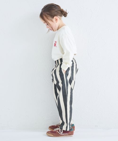 페어마논 키즈 바지 일본 pairmanon 아동복 스트라이프 라쿠친 쉐프 팬츠 4컬러