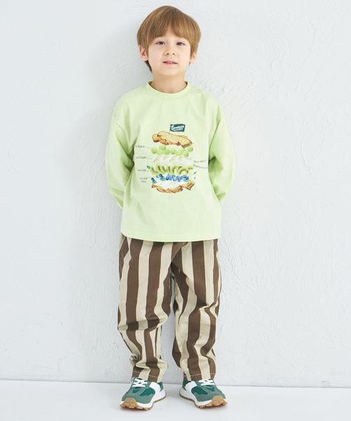 페어마논 키즈 바지 일본 pairmanon 아동복 스트라이프 라쿠친 쉐프 팬츠 4컬러