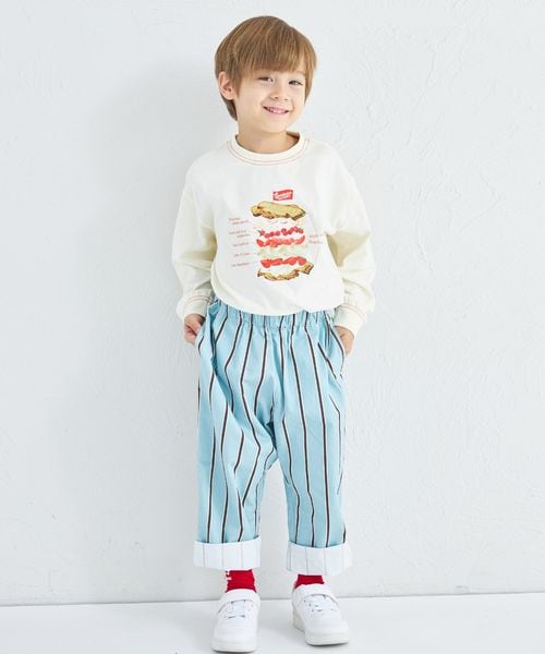 페어마논 키즈 바지 일본 pairmanon 아동복 스트라이프 라쿠친 쉐프 팬츠 4컬러