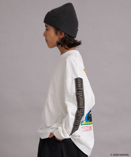 페어마논 키즈 티셔츠 일본 PAIRMANON STREET 긴팔티 마블 백프린트 4컬러