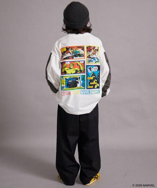 페어마논 키즈 티셔츠 일본 PAIRMANON STREET 긴팔티 마블 백프린트 4컬러