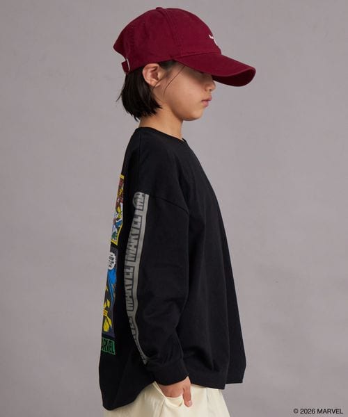 페어마논 키즈 티셔츠 일본 PAIRMANON STREET 긴팔티 마블 백프린트 4컬러