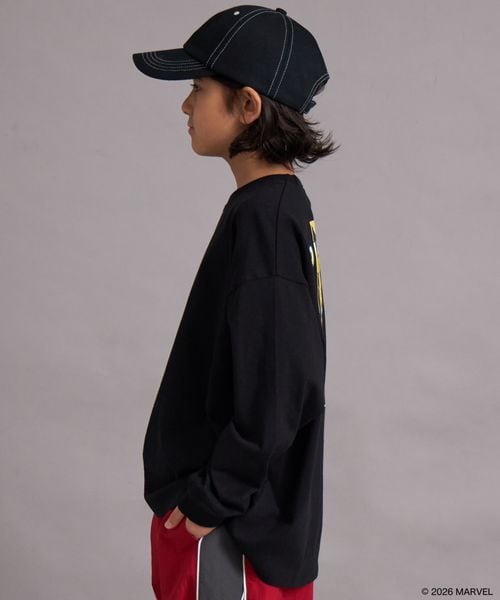 페어마논 키즈 티셔츠 일본 PAIRMANON STREET 긴팔티 마블 백프린트 4컬러