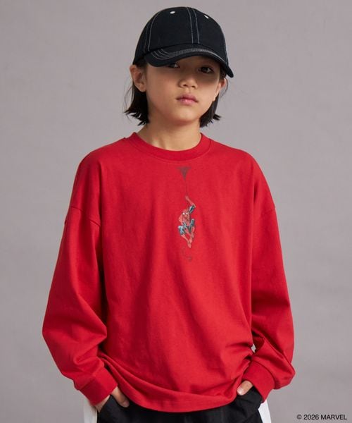 페어마논 키즈 티셔츠 일본 PAIRMANON STREET 긴팔티 마블 백프린트 4컬러