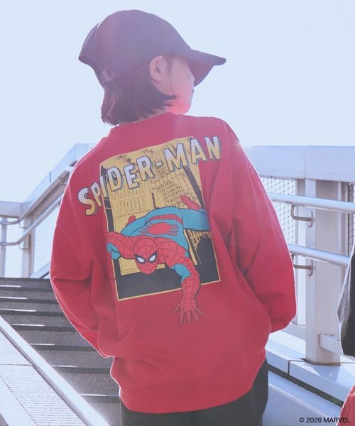 페어마논 키즈 티셔츠 일본 PAIRMANON STREET 긴팔티 마블 백프린트 4컬러