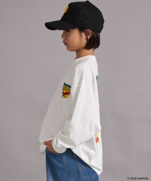 페어마논 키즈 티셔츠 일본 PAIRMANON STREET 긴팔티 자수 마블 백프린트 4컬러