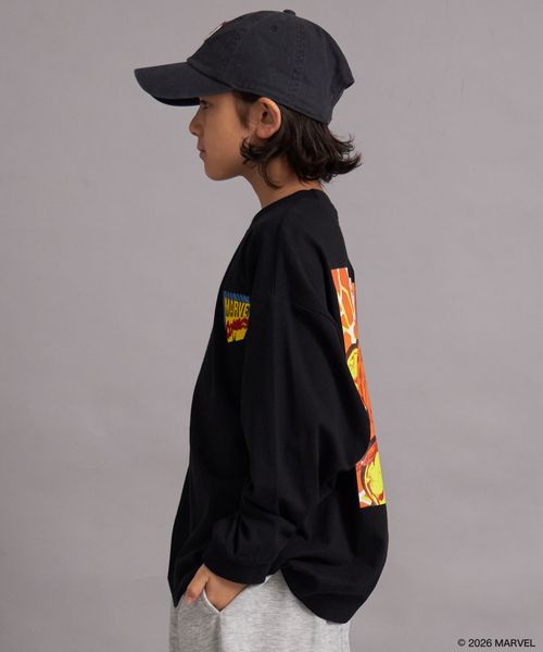 페어마논 키즈 티셔츠 일본 PAIRMANON STREET 긴팔티 자수 마블 백프린트 4컬러