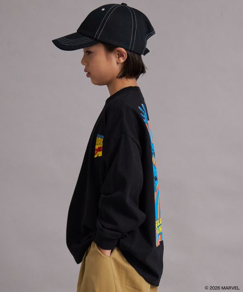 페어마논 키즈 티셔츠 일본 PAIRMANON STREET 긴팔티 자수 마블 백프린트 4컬러