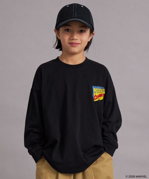 페어마논 키즈 티셔츠 일본 PAIRMANON STREET 긴팔티 자수 마블 백프린트 4컬러