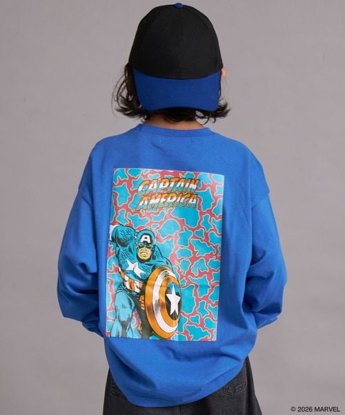 페어마논 키즈 티셔츠 일본 PAIRMANON STREET 긴팔티 자수 마블 백프린트 4컬러