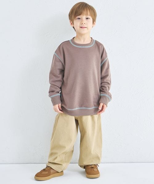 페어마논 키즈 티셔츠 일본 pairmanon 아동복 마이니치 스웨트 스티치 자수 맨투맨 3컬러