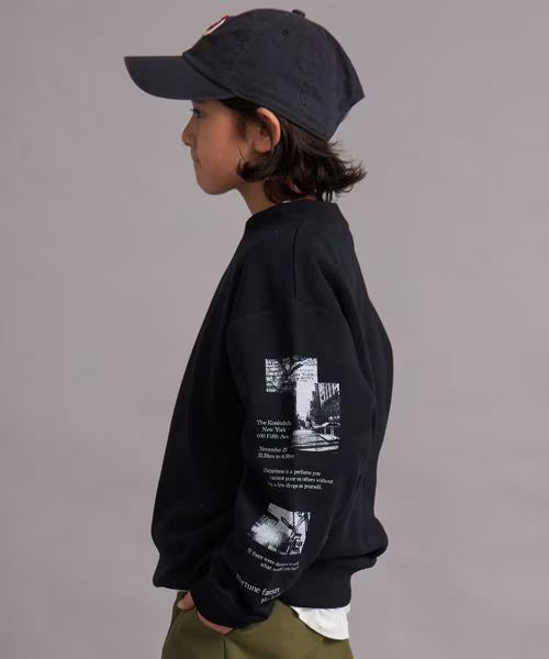 페어마논 키즈 티셔츠 일본 pairmanon 아동복 소매 프린트 디자인 맨투맨 2컬러