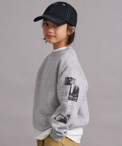 페어마논 키즈 티셔츠 일본 pairmanon 아동복 소매 프린트 디자인 맨투맨 2컬러