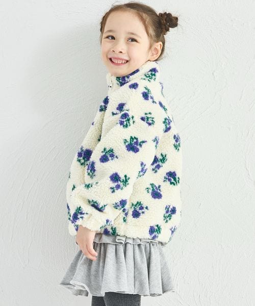 페어마논 키즈 자켓 일본 pairmanon 아동복 후리스 플라워 보아 플리스 2컬러