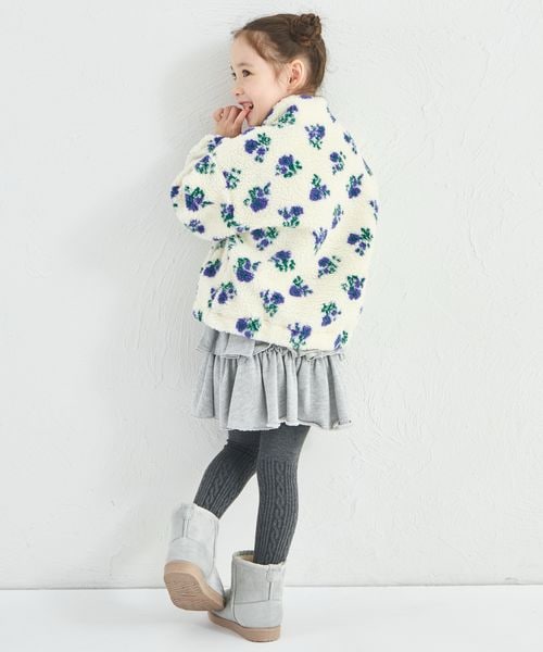 페어마논 키즈 자켓 일본 pairmanon 아동복 후리스 플라워 보아 플리스 2컬러