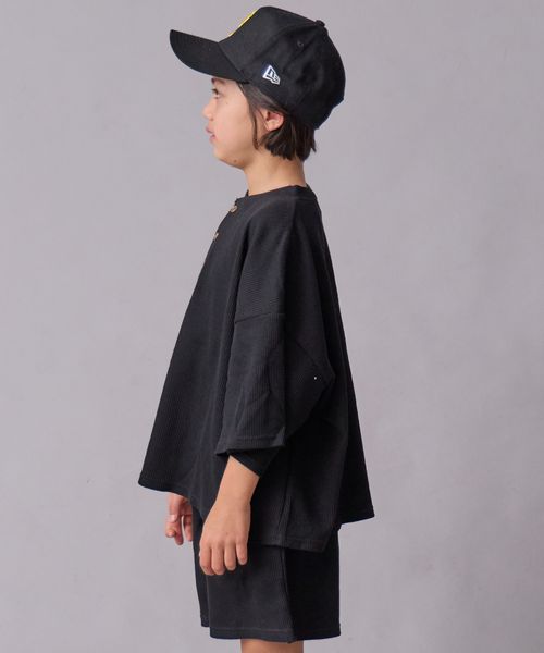 페어마논 키즈 셋업 일본 PAIR MANON 헨리넥 티셔츠 반바지 세트 4컬러