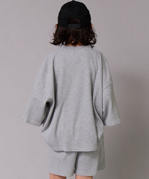 페어마논 키즈 셋업 일본 PAIR MANON 헨리넥 티셔츠 반바지 세트 4컬러