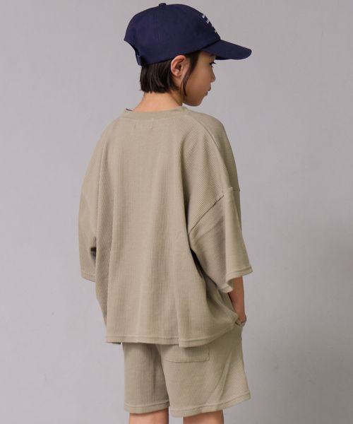 페어마논 키즈 셋업 일본 PAIR MANON 헨리넥 티셔츠 반바지 세트 4컬러