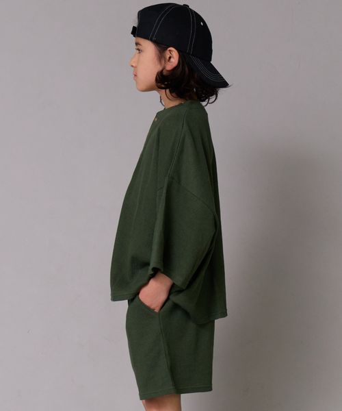 페어마논 키즈 셋업 일본 PAIR MANON 헨리넥 티셔츠 반바지 세트 4컬러