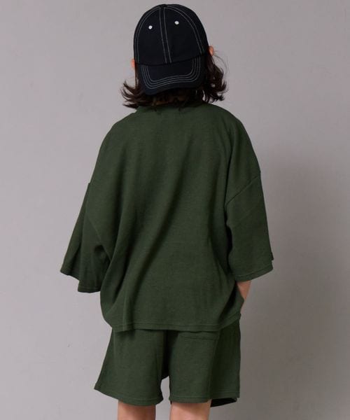 페어마논 키즈 셋업 일본 PAIR MANON 헨리넥 티셔츠 반바지 세트 4컬러