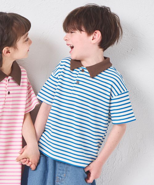 페어마논 키즈 티셔츠 일본 PAIR MANON 반팔티 폴로 스트라이트 3컬러