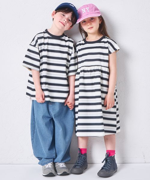 페어마논 키즈 티셔츠 일본 PAIRMANON 반팔티 스트라이프 3컬러