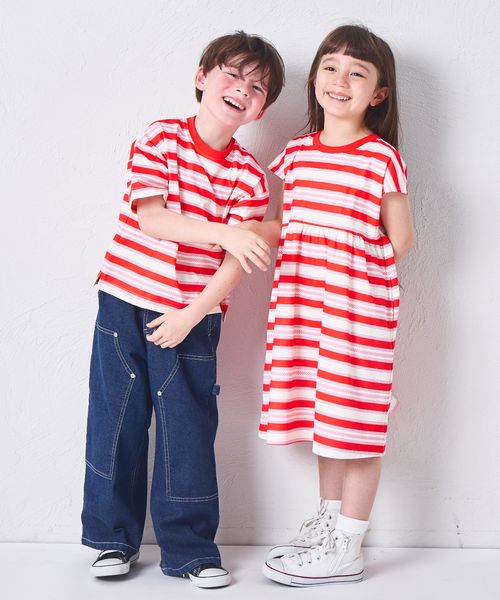 페어마논 키즈 티셔츠 일본 PAIRMANON 반팔티 스트라이프 3컬러