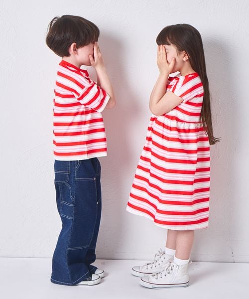 페어마논 키즈 티셔츠 일본 PAIRMANON 반팔티 스트라이프 3컬러