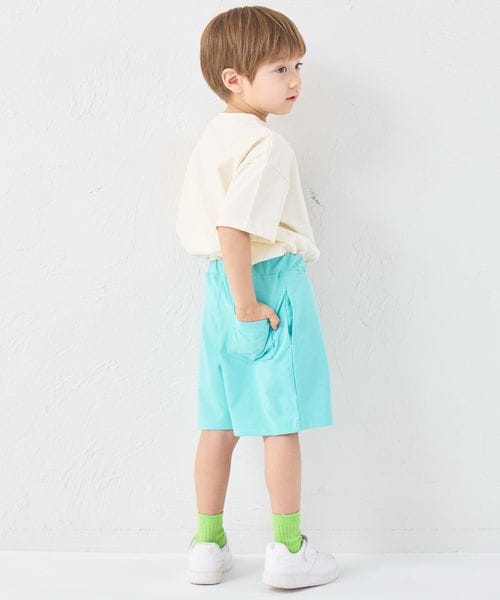 페어마논 키즈 바지 일본 PAIRMANON 반바지 로고 무지 하프 팬츠 5컬러