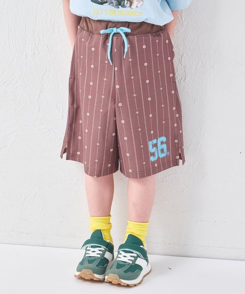 페어마논 키즈 바지 일본 PAIRMANON 반바지 투톤 스트라이프 하프 팬츠 2컬러