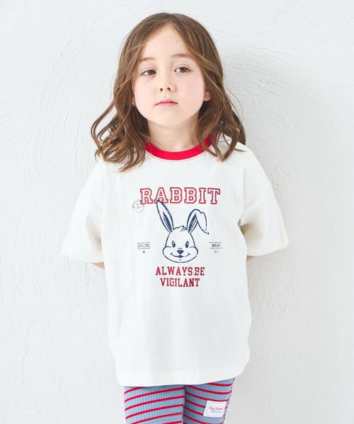 페어마논 키즈 티셔츠 일본 PAIR MANON 유니섹스 애니멀 프린트 반팔티 5컬러