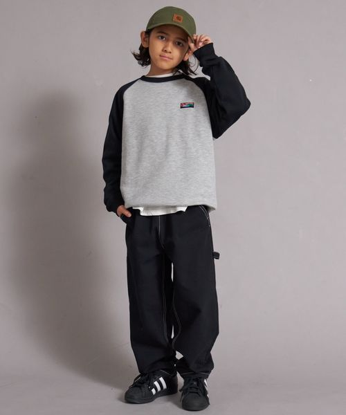 페어마논 키즈 티셔츠 일본 pairmanon 아동복 라글란 스웨트 맨투맨 3컬러