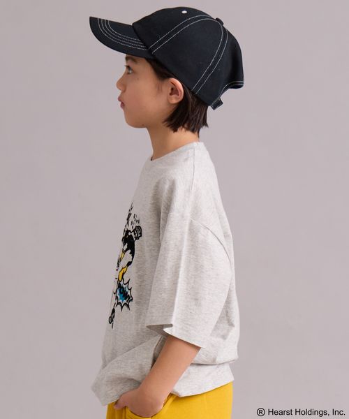 페어마논 키즈 티셔츠 일본 PAIR MANON 뽀빠이 프록키 올리브 프린트 4컬러