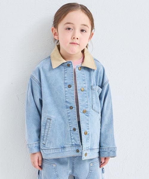 페어마논 키즈 자켓 일본 PAIR MANON 커버 올 데님 재킷 2컬러