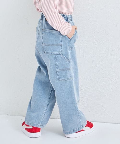 페어마논 키즈 바지 일본 PAIR MANON 더블 니 데님 청바지 팬츠 3컬러