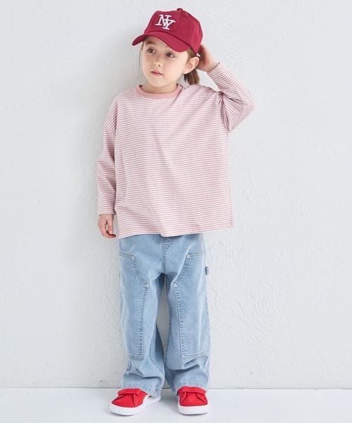 페어마논 키즈 바지 일본 PAIR MANON 더블 니 데님 청바지 팬츠 3컬러