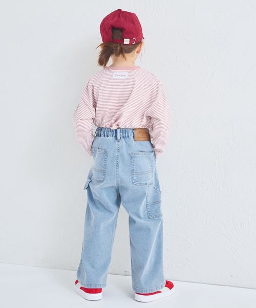 페어마논 키즈 바지 일본 PAIR MANON 더블 니 데님 청바지 팬츠 3컬러