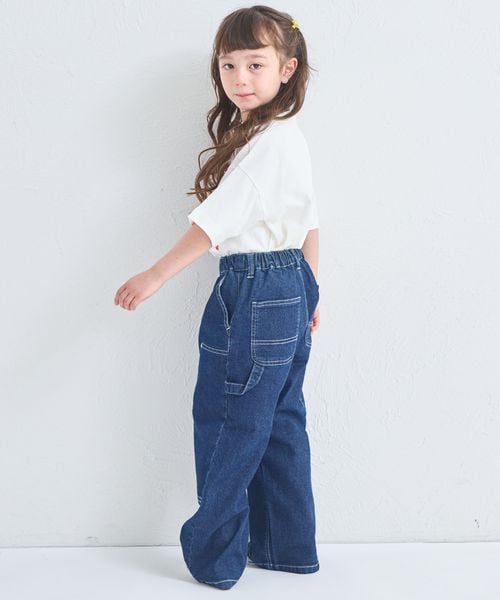 페어마논 키즈 바지 일본 PAIR MANON 더블 니 데님 청바지 팬츠 3컬러