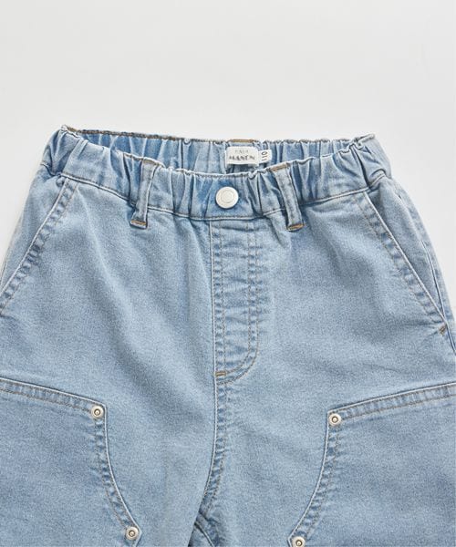 페어마논 키즈 바지 일본 PAIR MANON 더블 니 데님 청바지 팬츠 3컬러